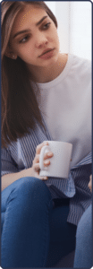 adolescent girl being comforted while in need of mood and thought disorder treatment for teens