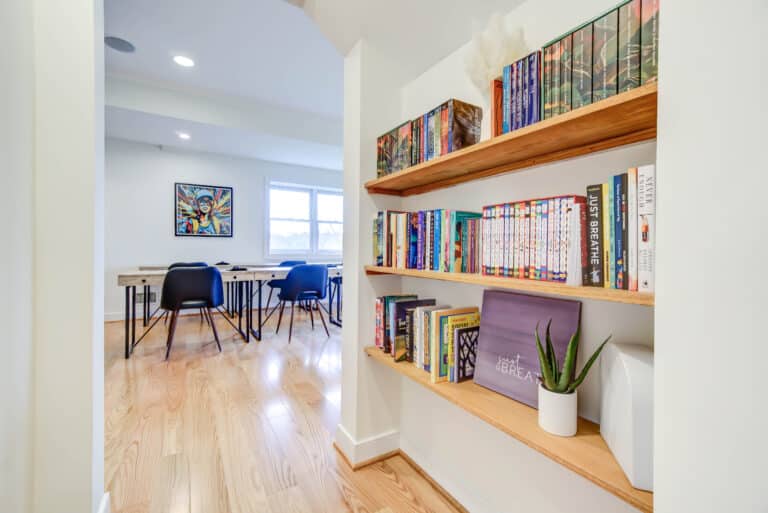 library at Mission Prep Teen Treatment | Longford Farms