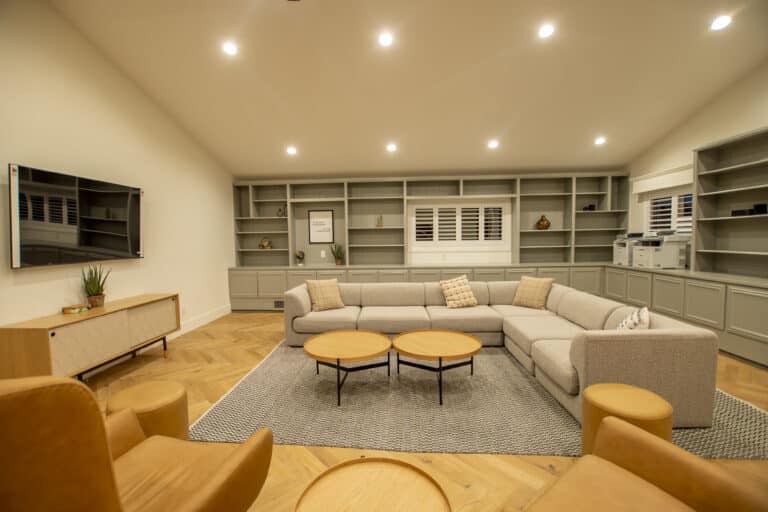 tv and lounge room at our teen residential treatment center in los angeles county