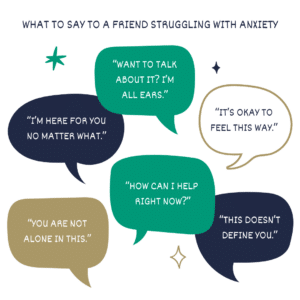 how to help a friend with anxiety infographic