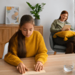 teen participating in therapy for anxiety