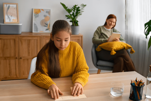 teen participating in therapy for anxiety