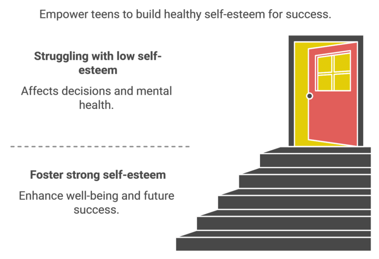 self esteem in teens infographic