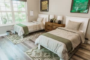 resident bedroom at mission prep teen treatment, bonsall, ca