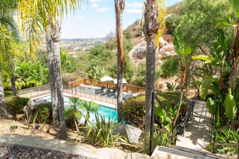 backyard at mission prep teen treatment in bonsall, ca