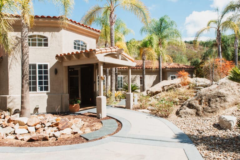 exterior entrance to mission prep teen treatment for males in bonsall california