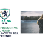 Girl struggling with teen depression