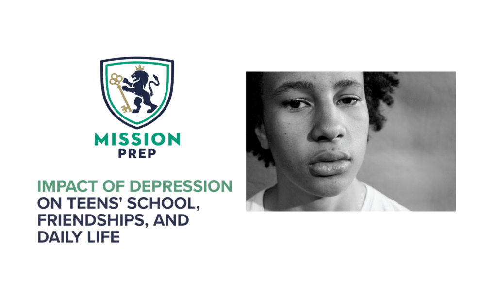 Impact of depression on teen boy