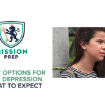 Girl thinking about therapy options for teenage depression