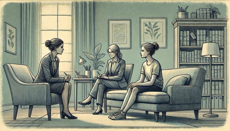 young teen in therapy