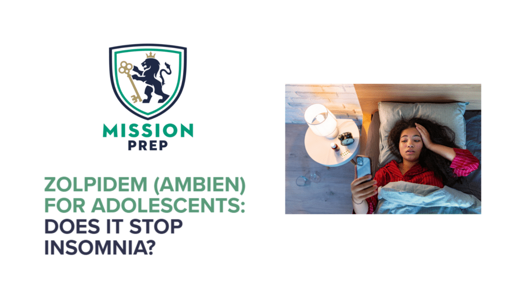 Zolpidem (Ambien) for Adolescents: Does It Stop Insomnia?