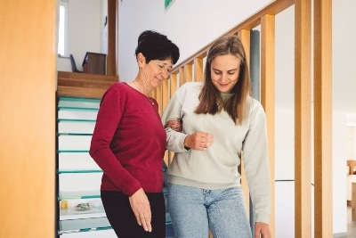 Stepparent and stepchild enjoying quality time together