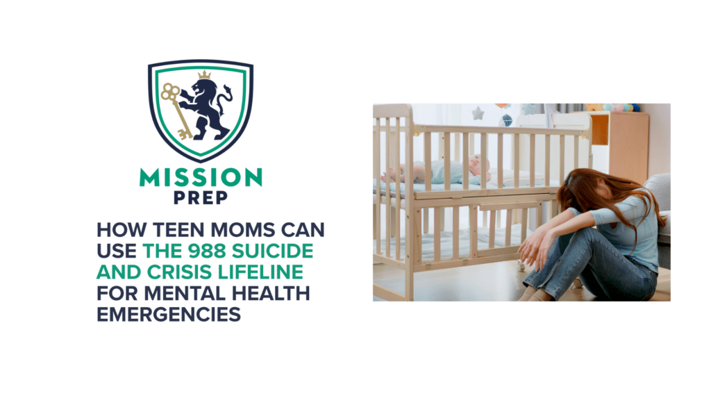 how teen moms can use 988 crisis lifeline