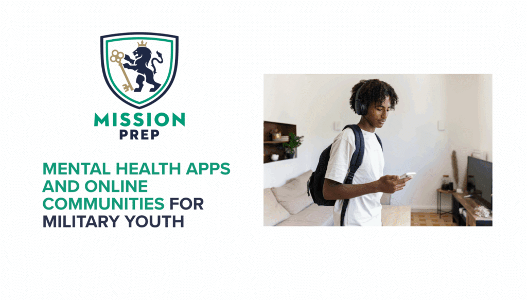 Mental Health Apps and Online Communities for Military Youth