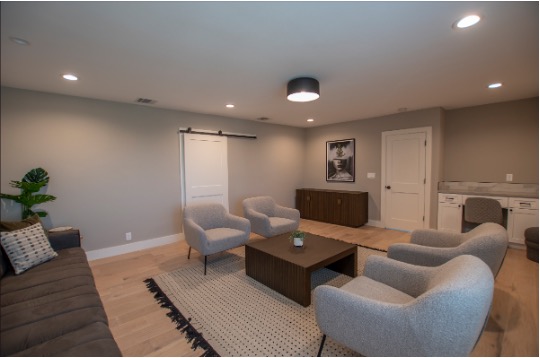 Warm, home-like living space inside a Mission Prep Healthcare residential facility for teen mental health treatment. 