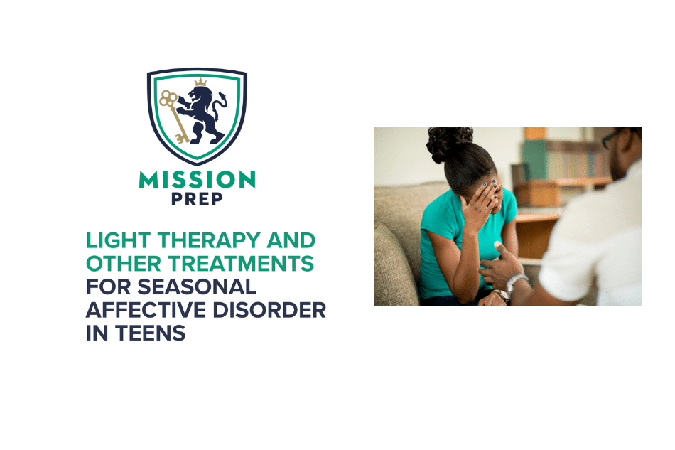 Teenage girl in Light Therapy for Seasonal Affective Disorder in Teens session with her head in her hand