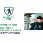 mission prep logo and image that says treatment for adjustment disorder in teens