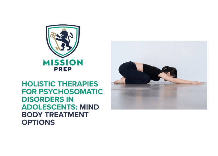 Teen girl in yoga pose as holistic therapies for psychosomatic disorders in adolescents