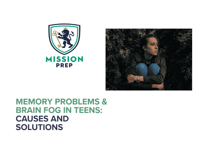 Mission Prep logo and memory problems & brain fog in teens image