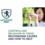 Mission Prep logo and controlling behavior in teens image