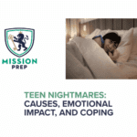 Mission Prep logo and teen nightmares image