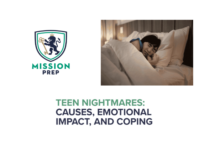 Mission Prep logo and teen nightmares image