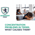 Mission Prep logo and concentration problems image