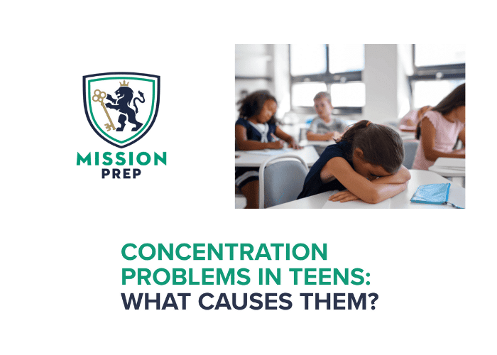 Mission Prep logo and concentration problems image