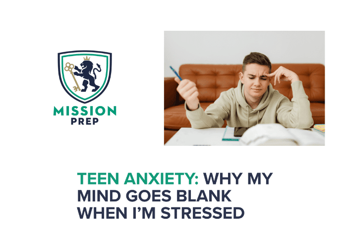 Mission Prep logo and mind going blank image