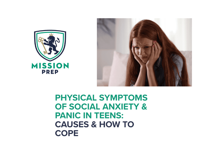 Mission Prep logo and Sweating or Shaking During Stress or Social Anxiety image