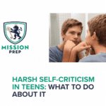 Mission Prep logo and self-criticism in teens image