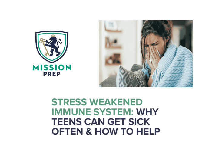 Mission Prep logo and why teens can get sick often image