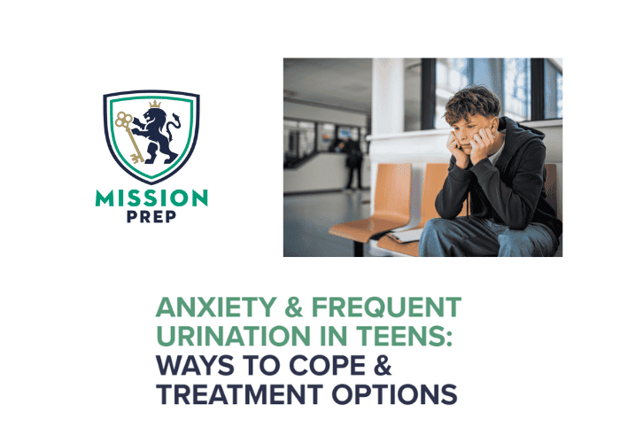 Mission Prep logo with frequent urination in teens image