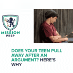Mission Prep logo and pulling away after an argument image