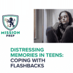 Mission Prep logo and distressing memories in teens image
