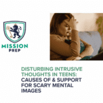 Mission Prep logo and scary mental images in teens image