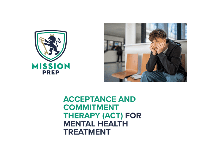 Mission Prep logo and Acceptance and Commitment Therapy image