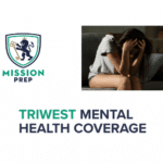 Mission Prep logo and Triwest Mental Health Coverage image