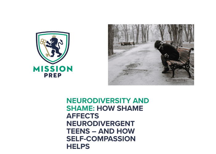 Mission Prep logo and how shame affects neurodivergent teens image