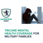Mission Prep logo and TRICARE mental health coverage image