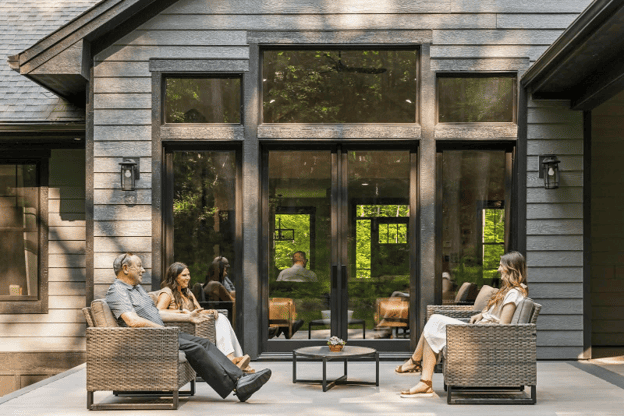 Mission Prep Healthcare's therapeutic outdoor space is designed for adolescent mental health treatment and family healing in California.