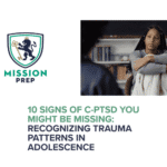 10 signs of c-ptsd image and mission prep logo