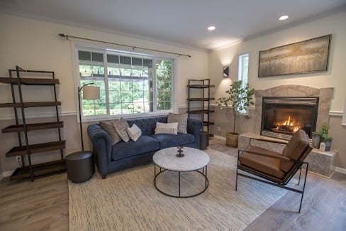 A warm, cozy space at Mission Prep facility.