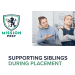 Mission Prep logo and supporting siblings during placement image