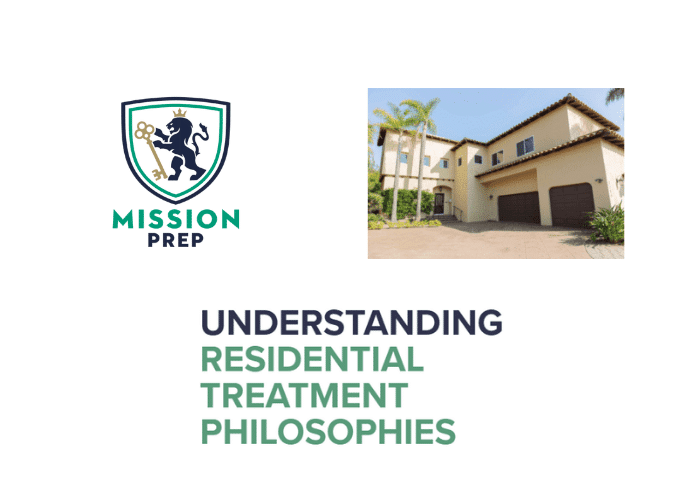 Mission Prep logo and residential treatment philosophies image