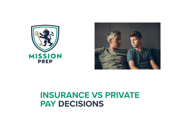 Mission Prep logo and insurance vs private pay decisions