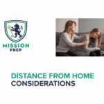 Mission Prep logo and distance from home image