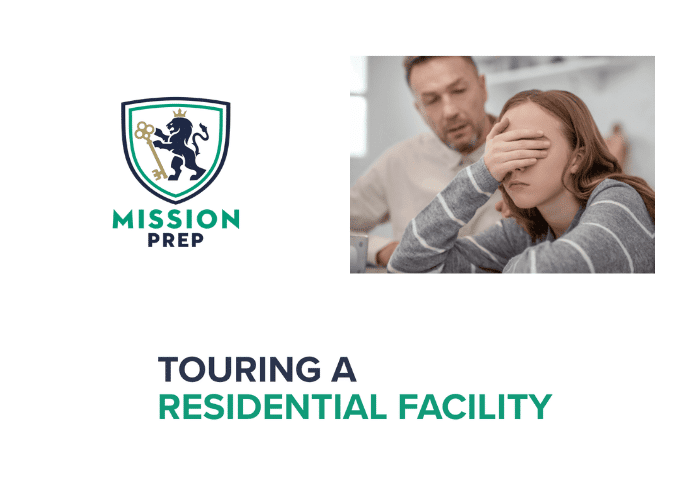 Touring a residential facility image and mission prep logo