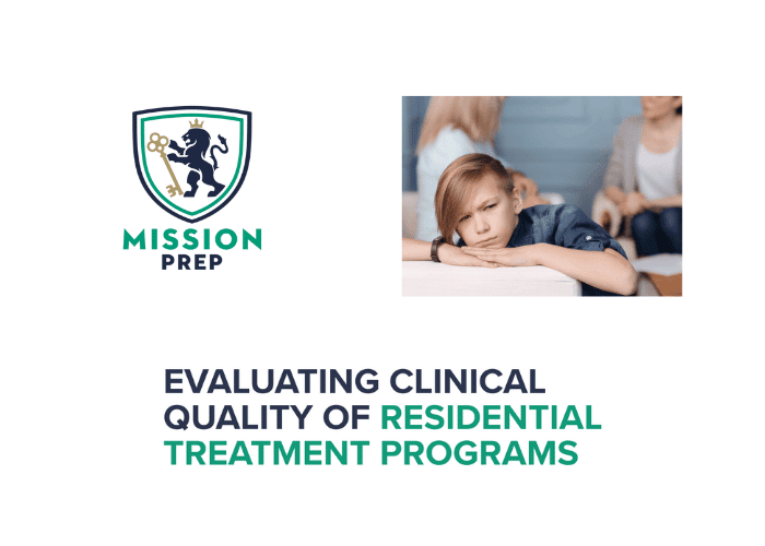 Mission Prep logo and quality of residential treatment programs image