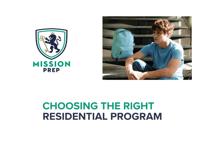 Choosing the right residential program and image mission prep logo
